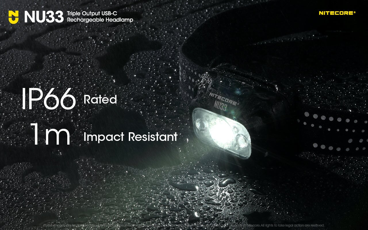Nitecore NU33 Triple Output USB-C Rechargeable Headlamp Headlamp Nitecore 