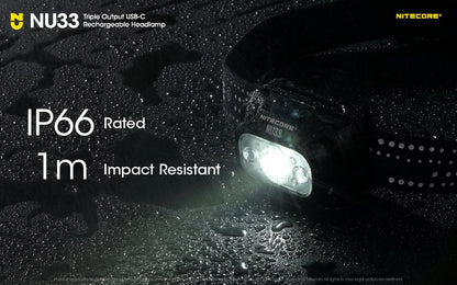 Nitecore NU33 Triple Output USB-C Rechargeable Headlamp Headlamp Nitecore 