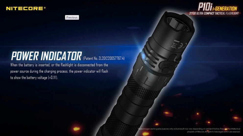 Nitecore P10i 1800 Lumens Ultra Compact Tactical Flashlight - Discontinued Flashlight Nitecore 