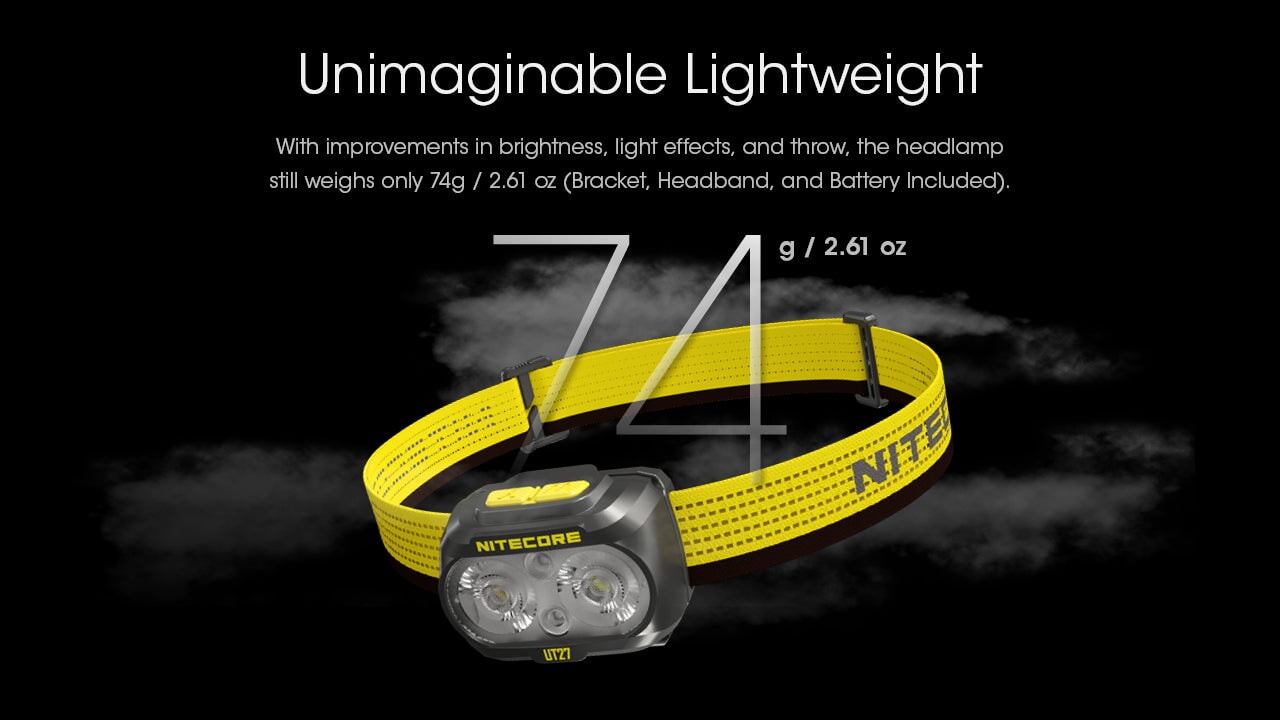 Nitecore UT27 Rechargeable Running Headlamp - 800 lumens Headlamp NItecore 